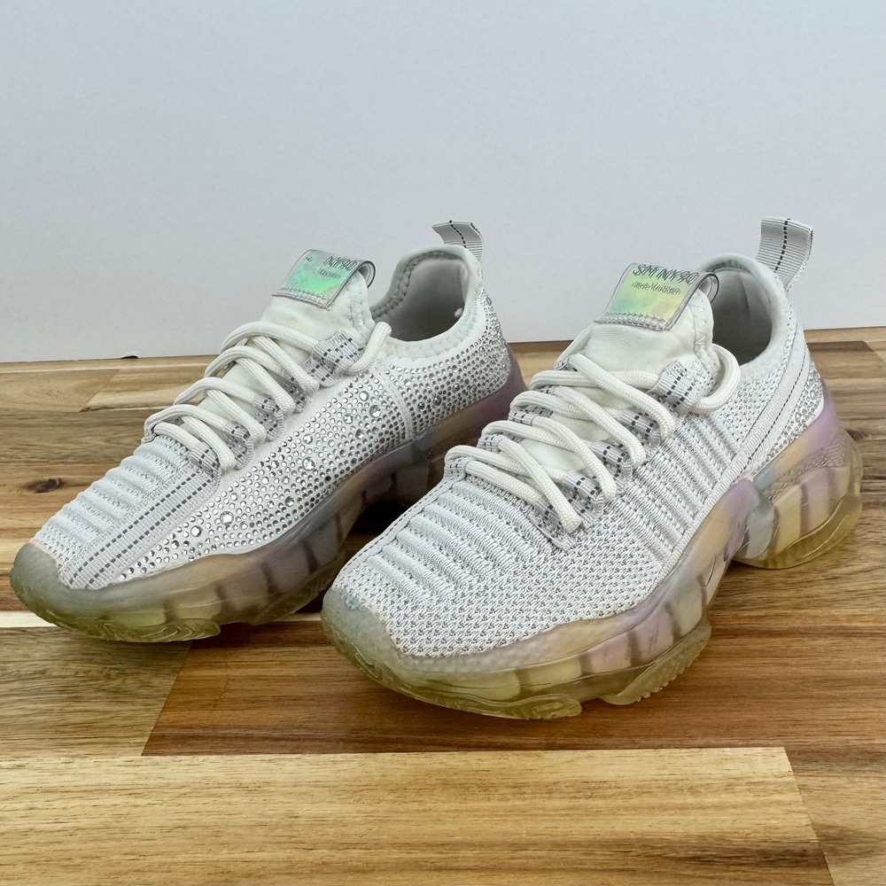 Steve Madden Kids White Rhinestone Chunky‎ Sole Sneakers Girls' Shoes